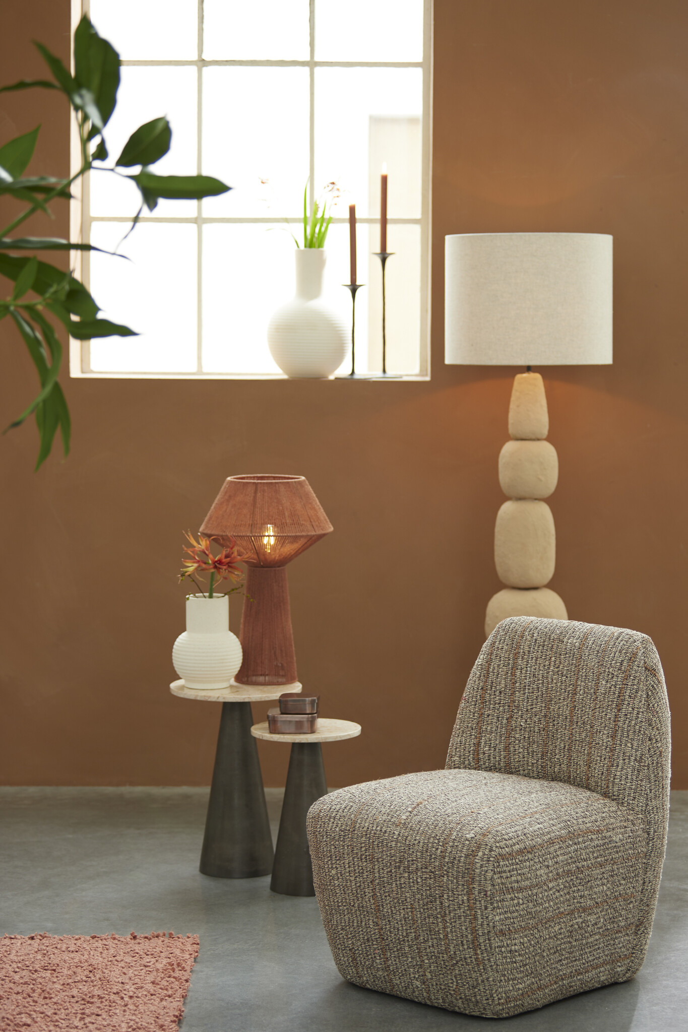 Light & Living - Stoel AMORI - 65x60x76cm - Bruin
