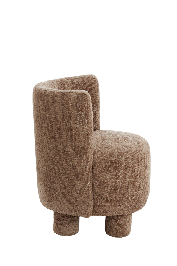 Light & Living - Stoel KAMOVA - Ø65x78cm - Bruin