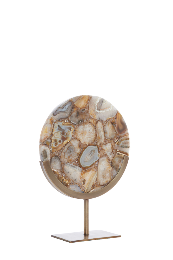 Light & Living - Ornament GOUYA - 25x10x35cm - Geel