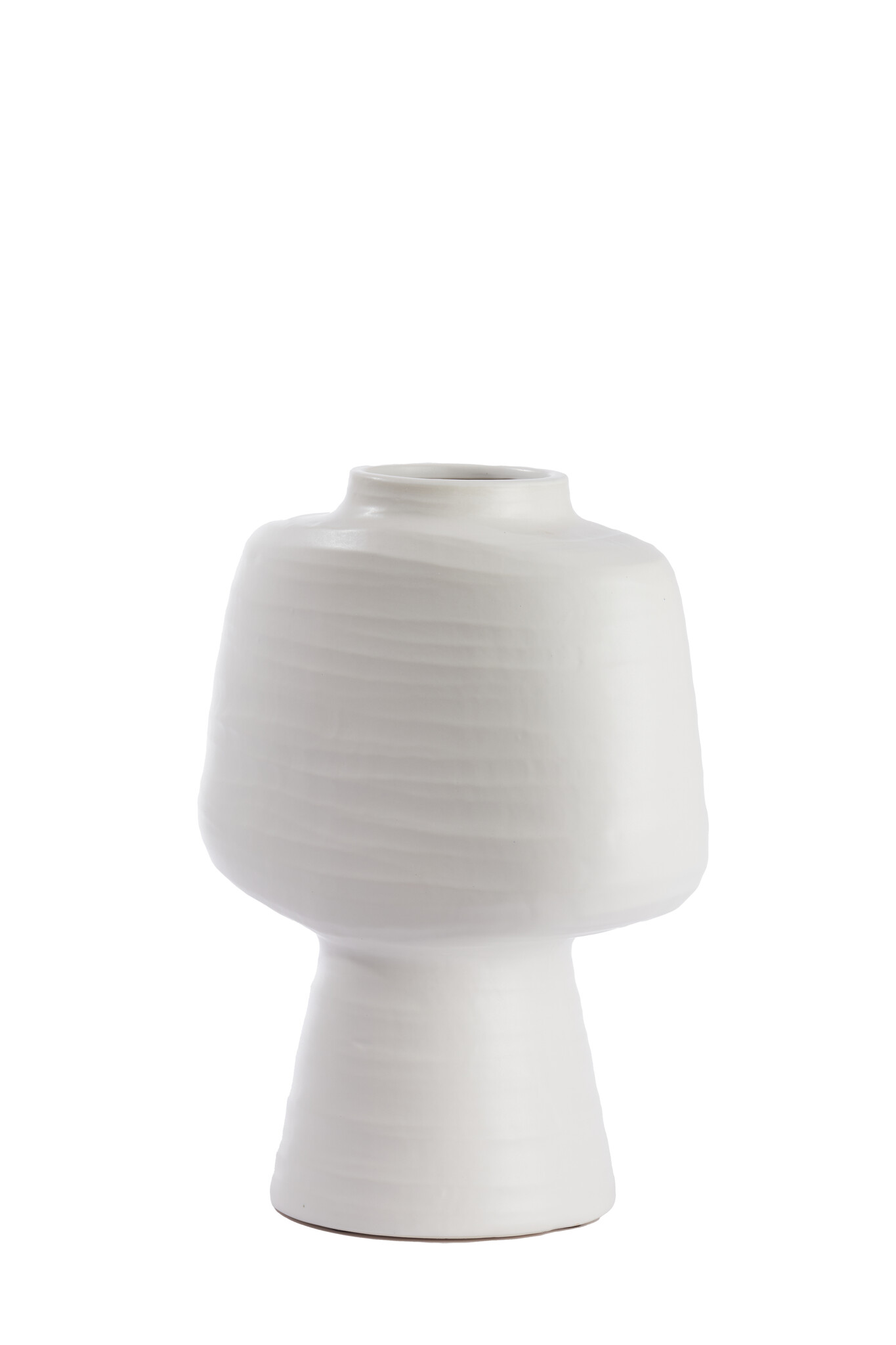 Light & Living - Vaas GANDORO - 29.5x18x38.5cm - Wit