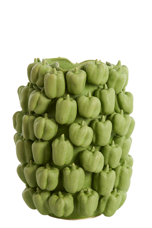 Light & Living - Vaas BELLPEPPER - 35x33x47cm - Groen