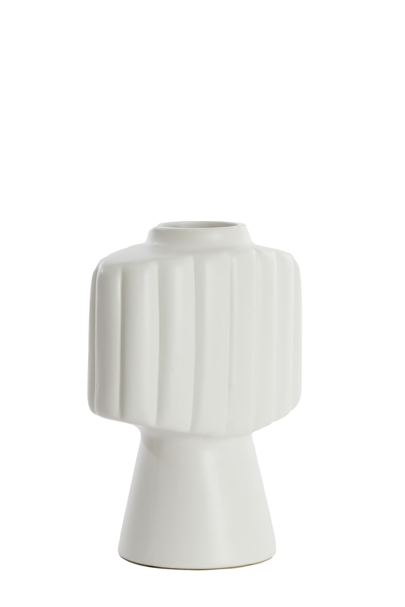 Light & Living - Vaas GANDARA - 29.5x18x38.5cm - Wit