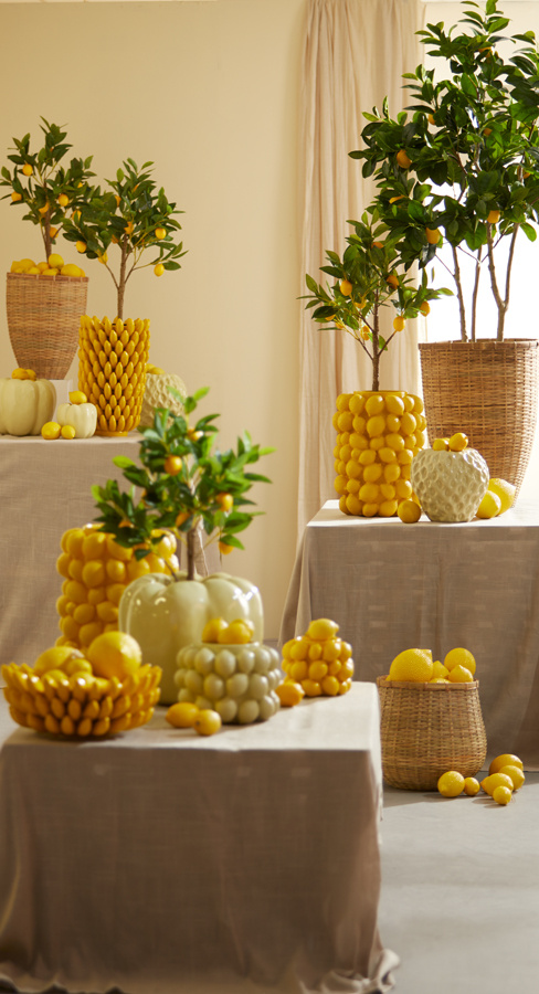 Light & Living - Vaas ZITA - Ø25x45cm - Geel