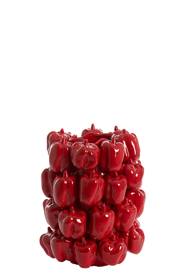 Light & Living - Vaas BELLPEPPER - 23.5x23x32.5cm - Rood