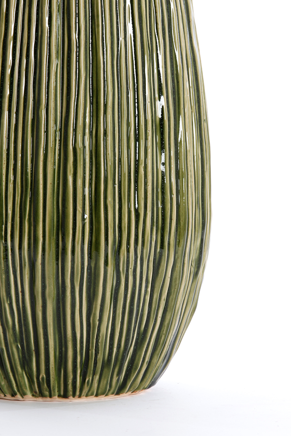 Light & Living - Vaas KOPRA - Ø24.5x52cm - Groen