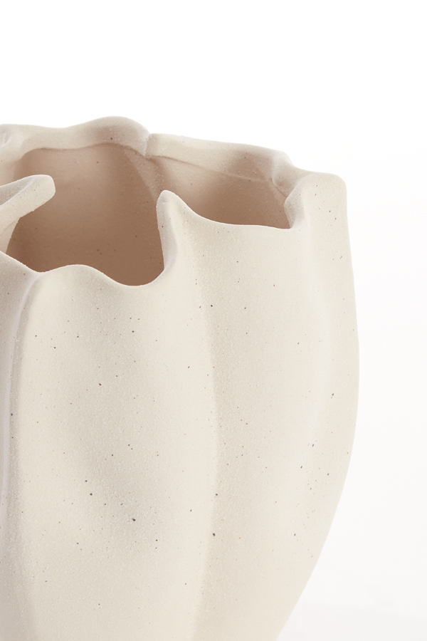 Light & Living - Vaas SANGULI - 28x27.5x36.5cm - Wit
