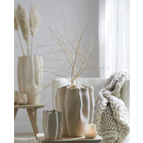 Light & Living - Vaas SANGULI - 28x27.5x36.5cm - Wit