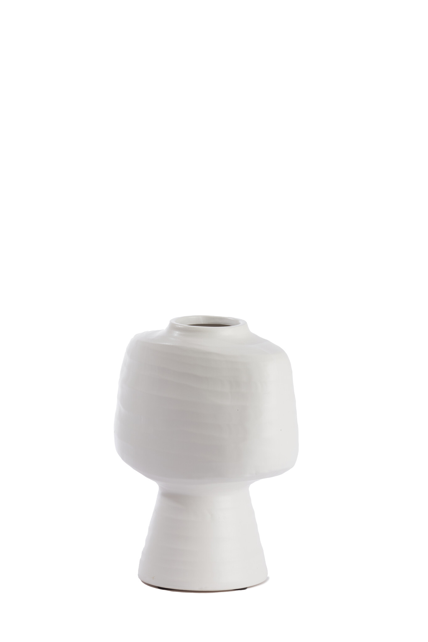 Light & Living - Vaas GANDORO - 22.5x14.5x28.5cm - Wit