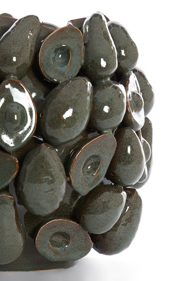Light & Living - Vaas AVOCADO - 36x35.5x31.5cm - Bruin