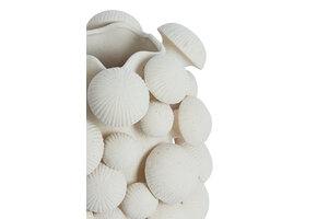 Light & Living - Vaas PLENTZIA - Ø33.5x46cm - Wit