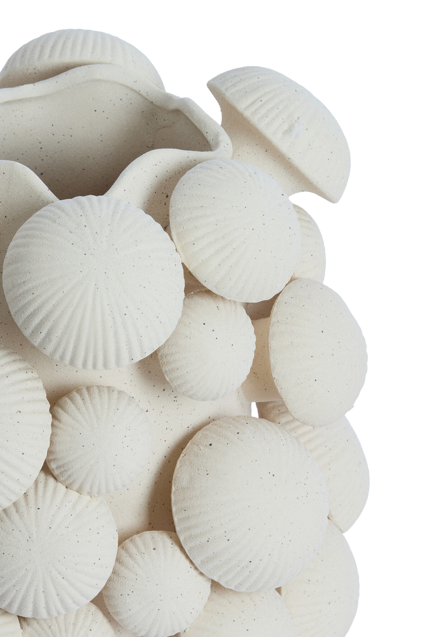 Light & Living - Vaas PLENTZIA - Ø33.5x46cm - Wit