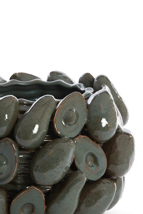 Light & Living - Vaas AVOCADO - Ø31.5x23cm - Bruin