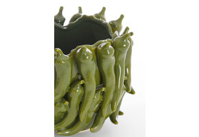 Light & Living - Vaas PEPPER - 25.5x24.5x20.5cm - Groen