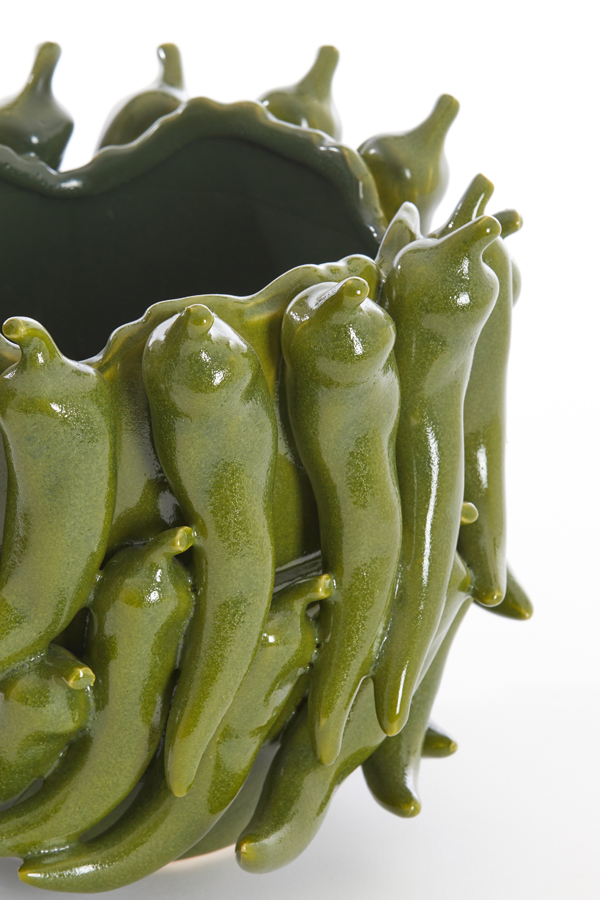 Light & Living - Vaas PEPPER - 25.5x24.5x20.5cm - Groen