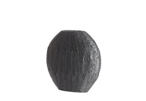 Light & Living - Vaas NIVICA - 40.5x11x40cm - Zwart