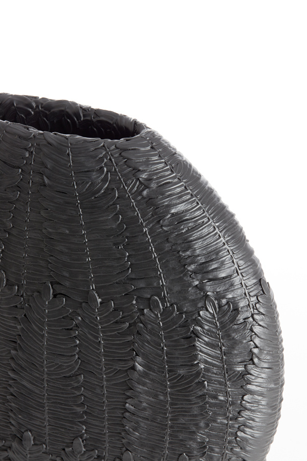 Light & Living - Vaas NIVICA - 40.5x11x40cm - Zwart