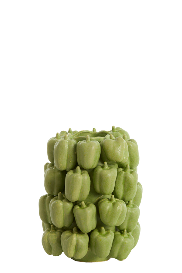Light & Living - Vaas BELLPEPPER - 23.5x23x32.5cm - Groen
