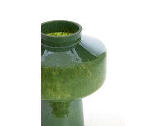 Light & Living - Vaas TRASMON - Ø23.5x29.5cm - Groen