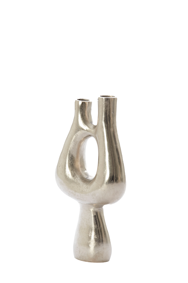 Light & Living - Vaas KOTANI - 17x6x31.5cm - Zilver
