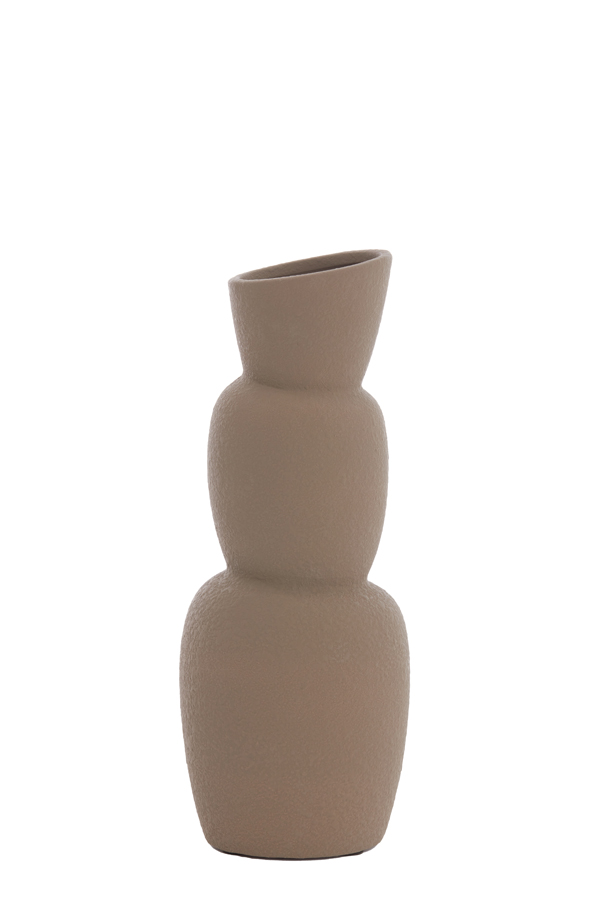 Light & Living - Vaas ARAM - Ø14.5x37.5cm - Bruin