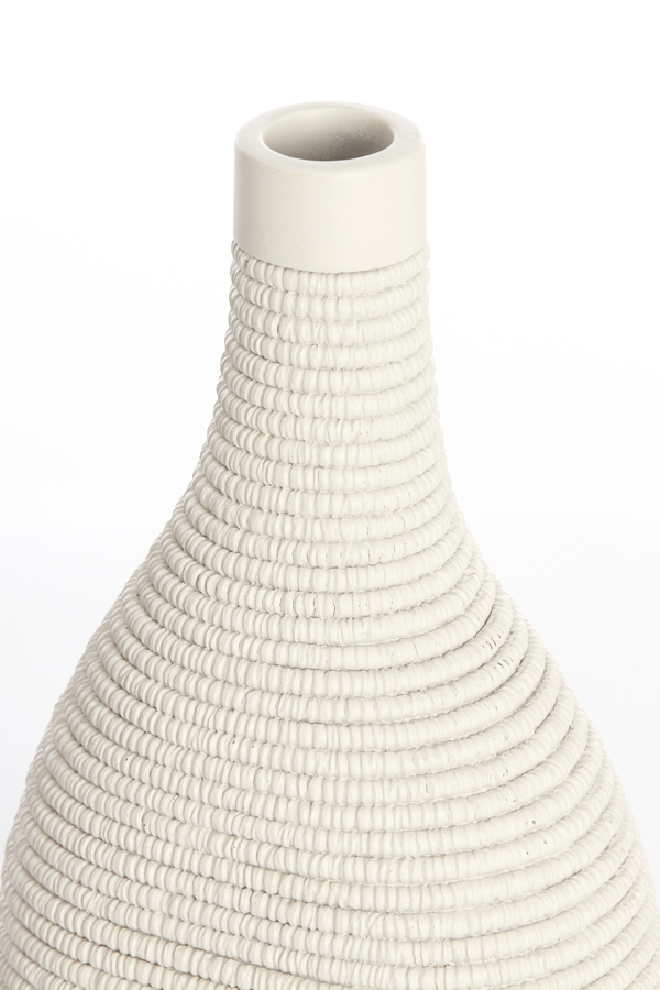 Light & Living - Vaas YOUNA - 16x12x33cm - Wit