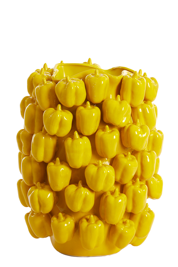 Light & Living - Vaas BELLPEPPER - 35x33x47cm - Geel