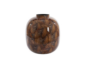 Light & Living - Vaas MILOS - Ø37x40cm - Bruin