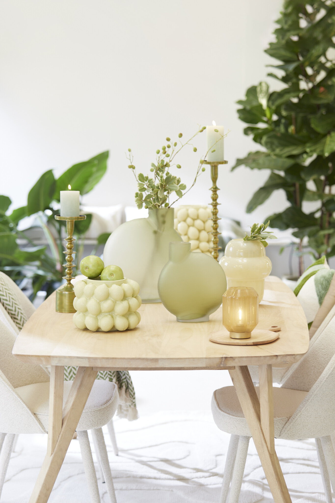 Light & Living - Vaas TORNA - 25x13x27.5cm - Groen