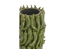 Light & Living - Vaas PEPPER - 26.5x25x39cm - Groen