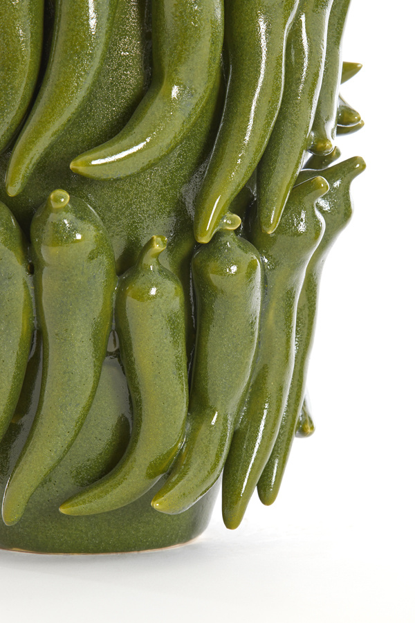Light & Living - Vaas PEPPER - 26.5x25x39cm - Groen