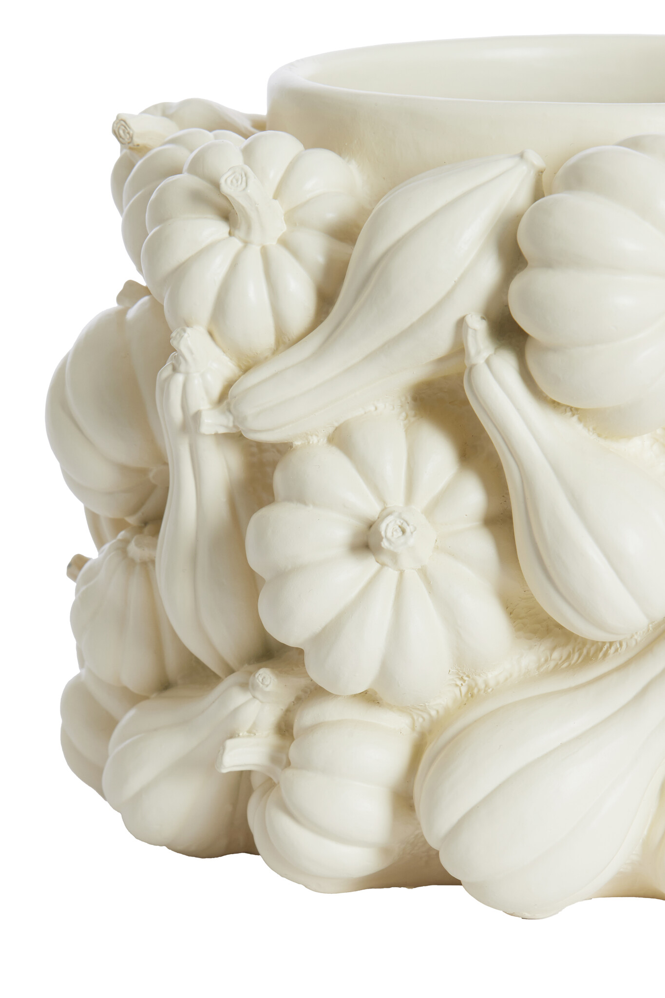 Light & Living - Vaas PUMPKIN - Ø28x18cm - Wit