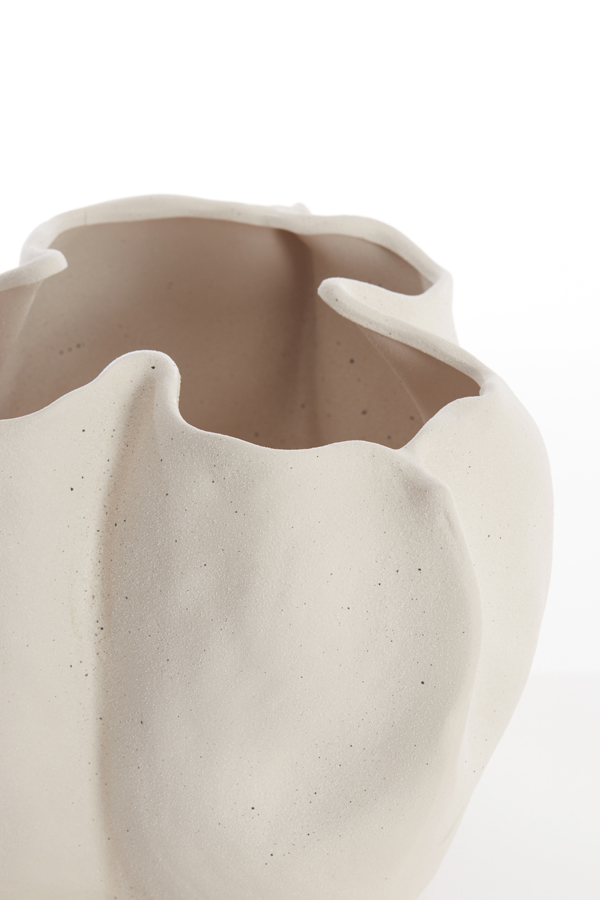 Light & Living - Vaas SANGULI - 33.5x33x22.5cm - Wit