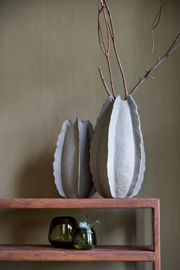 Light & Living - Vaas KELAPA - Ø31x53cm - Groen