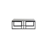 Light & Living - Salontafel KUMALU - 120x60x45cm - Zilver - Set van 3