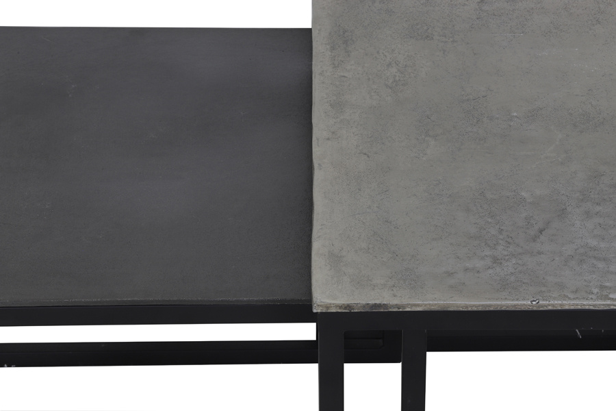 Light & Living - Salontafel KUMALU - 120x60x45cm - Zilver - Set van 3