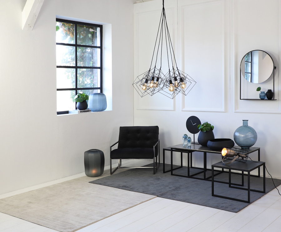 Light & Living - Salontafel KUMALU - 120x60x45cm - Zilver - Set van 3