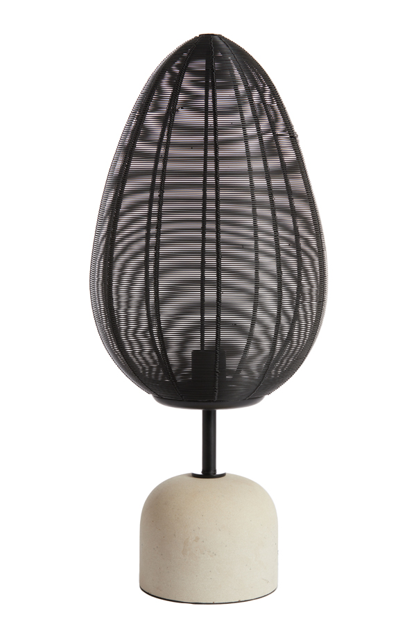 Light & Living - Tafellamp JOLEY - Ø26x61cm - Zwart