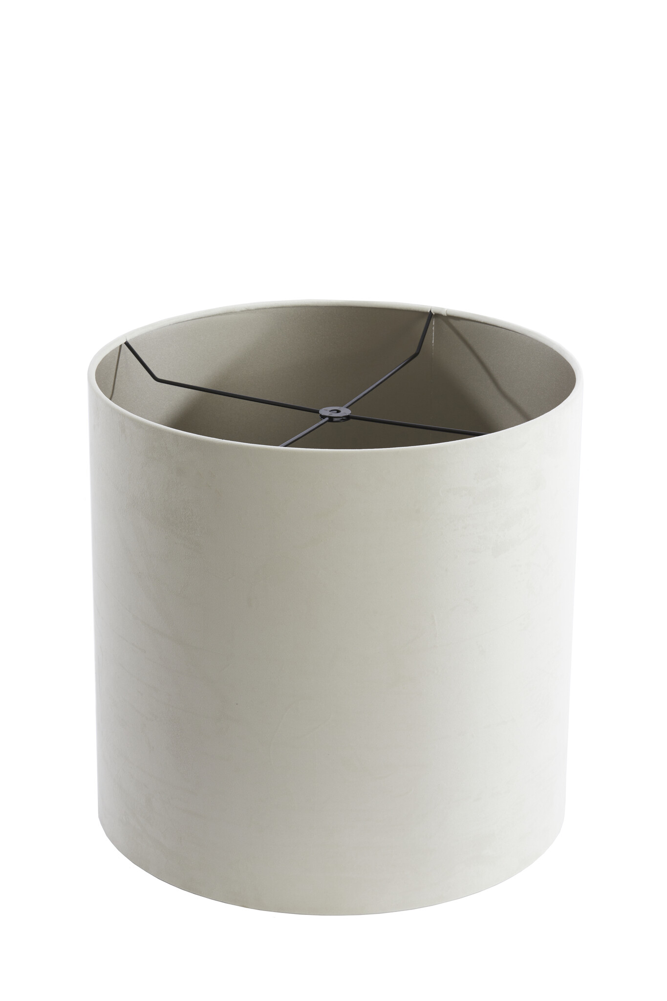 Light & Living - Lampenkap VELOURS - Ø45x45cm - Wit