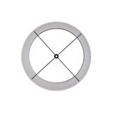 Light & Living - Lampenkap VELOURS - Ø45x45cm - Wit