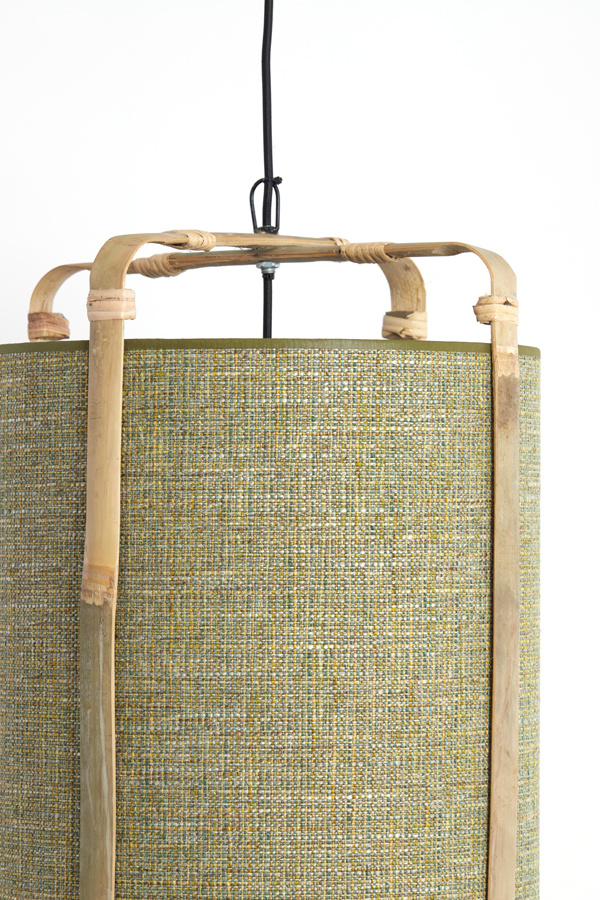 Light & Living - Hanglamp SENDAI - Ø42x70cm - Groen