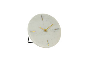 Light & Living - Klok MORENO - 20x17x18cm - Wit