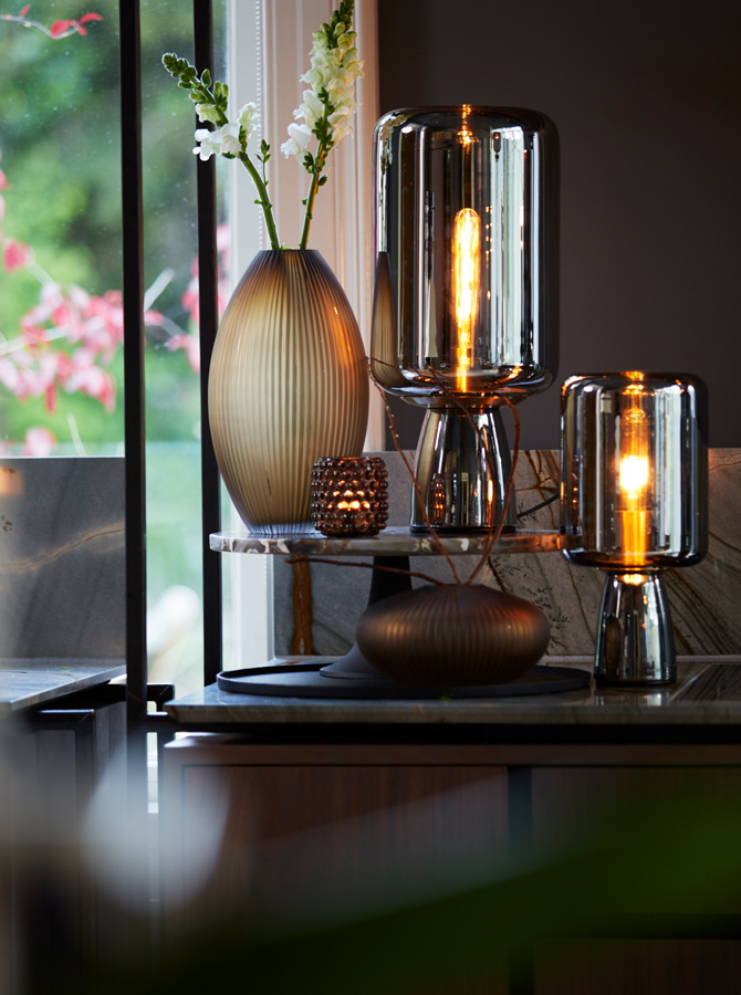 Light & Living - Schaal LAYO - Ø40x15cm - Zwart