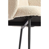 Light & Living - Eetkamerstoel CHIBA - 59x62x86cm - Wit - Set van 2