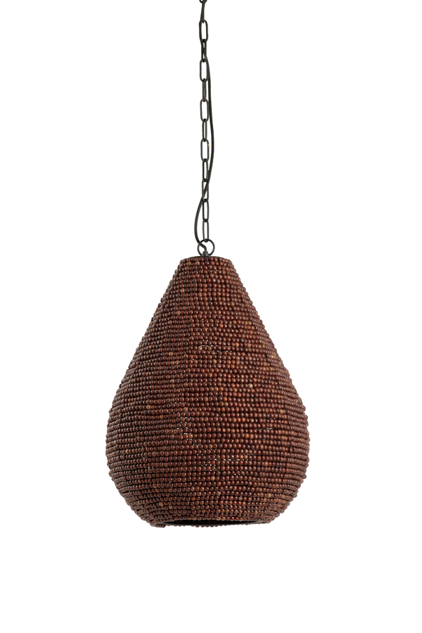 Light & Living - Hanglamp KABINDA - Ø31x39cm - Bruin