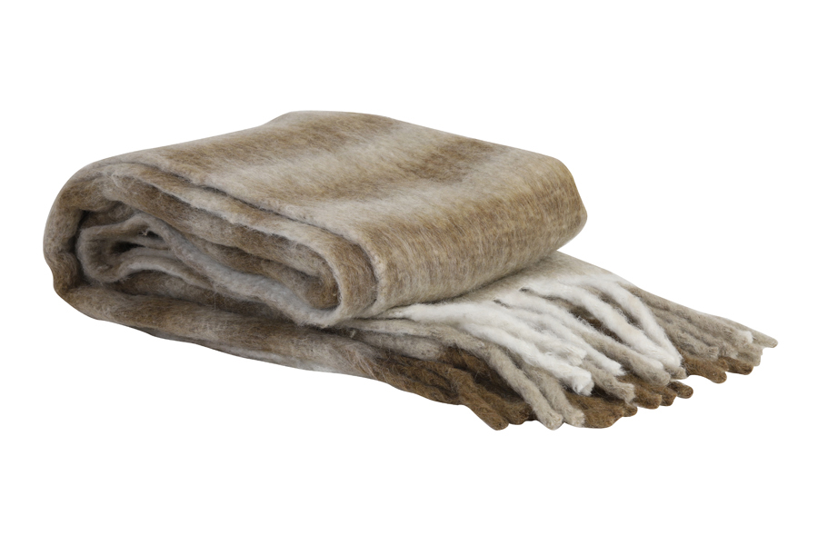 Light & Living - Plaid APISI - 150x125x0.1cm - Bruin