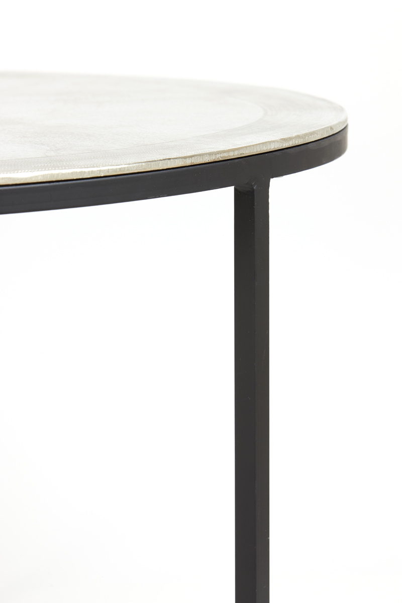 Light & Living - Salontafel TALCA - Ø75x45cm - Zilver - Set van 2