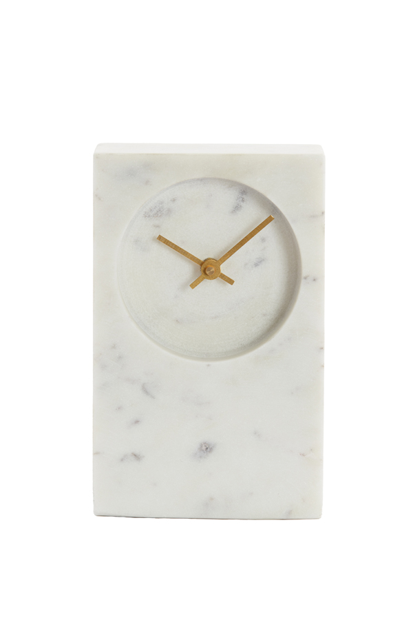 Light & Living - Klok DESTINA - 13x8x20cm - Wit