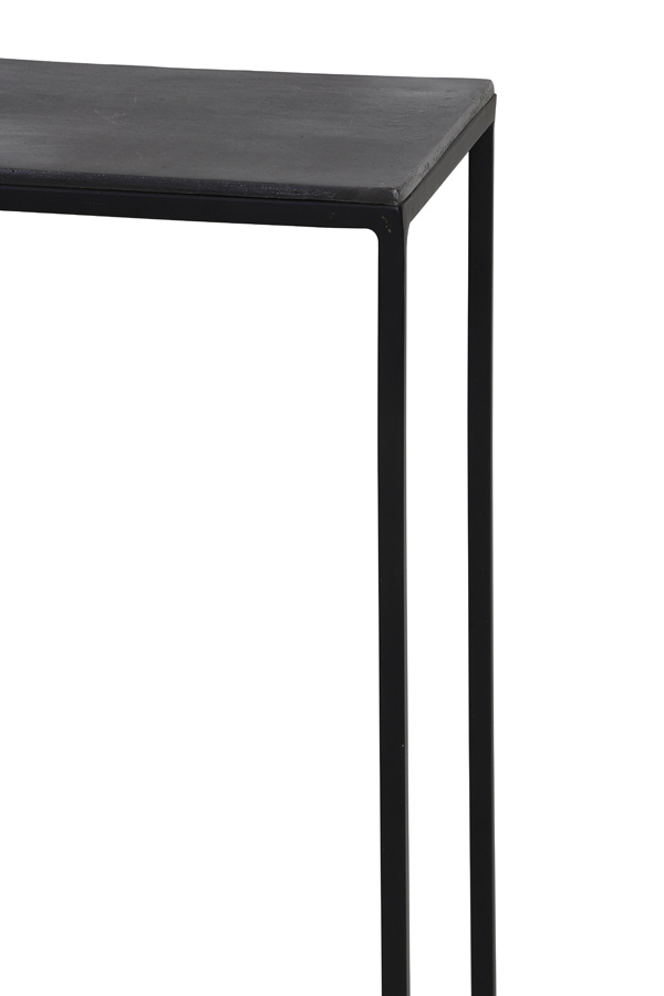 Light & Living - Side BOCA - 120x25x80cm - Zwart - Set van 2