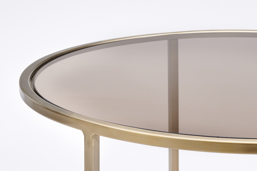 Light & Living - Salontafel DUARTE - Ø75x44cm - Goud - Set van 2