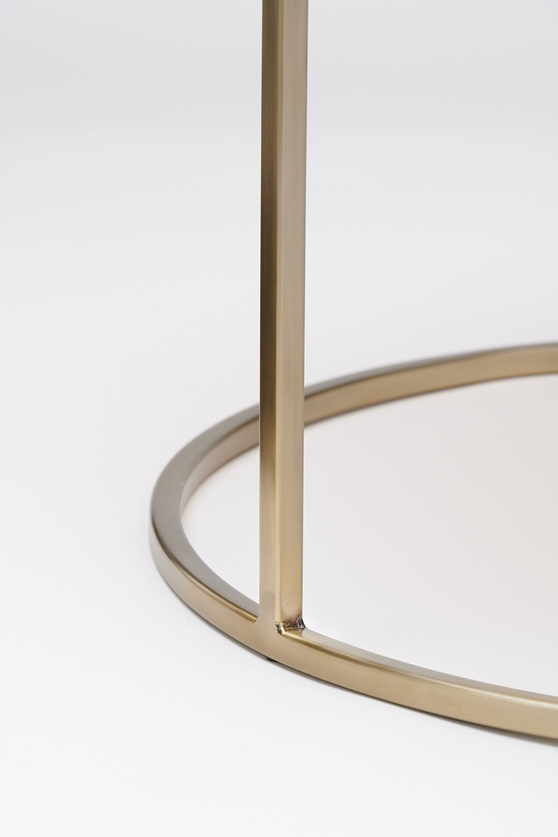 Light & Living - Salontafel DUARTE - Ø75x44cm - Goud - Set van 2